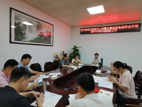 區(qū)市場(chǎng)物業(yè)管理中心召開(kāi)創(chuàng)建省級(jí)食品安全示范城市迎檢工作部署會(huì)議